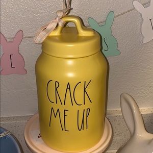 Rae Dunn Crack me Up Canister